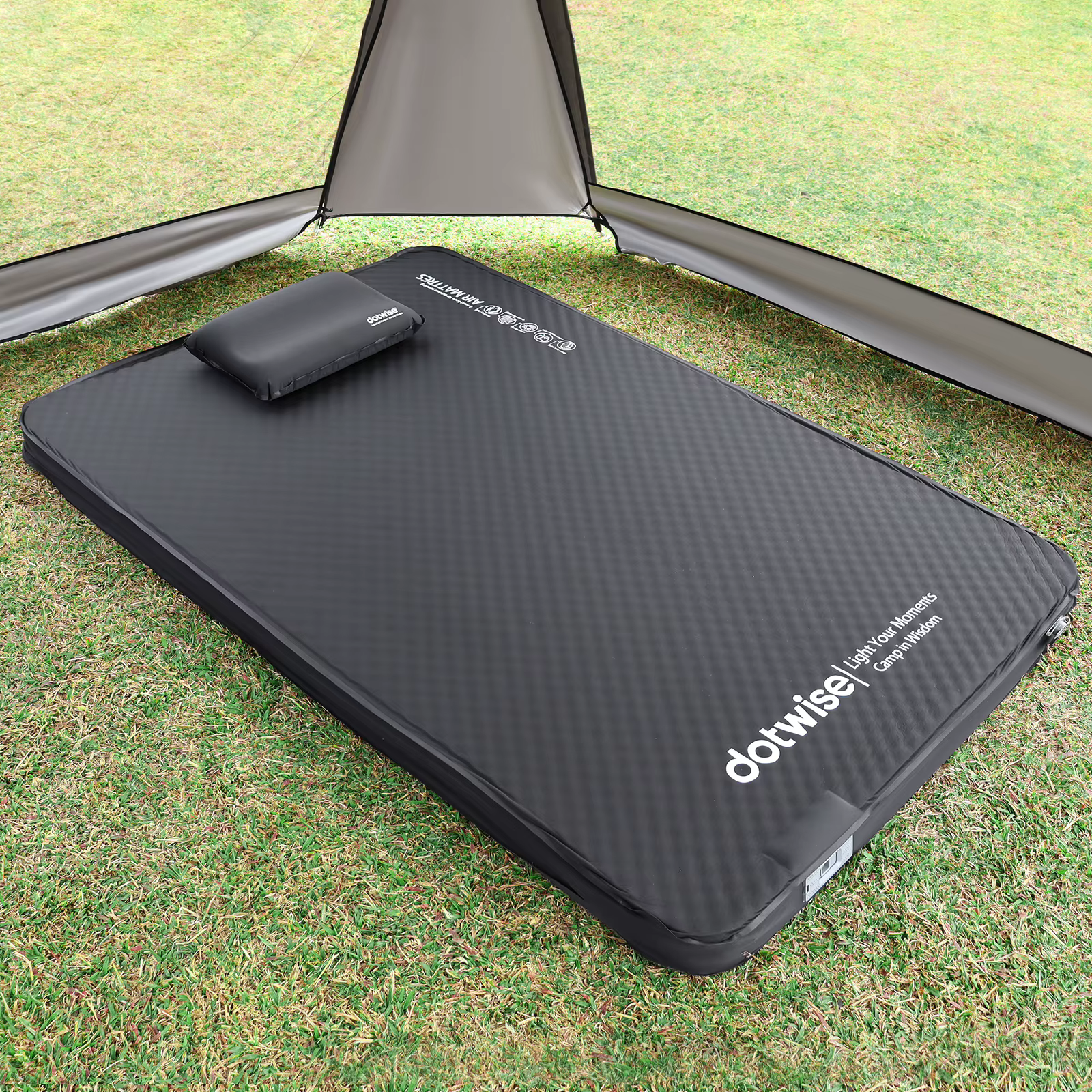 Matelas pneumatique de camping DOTWISE avec pompe intégrée