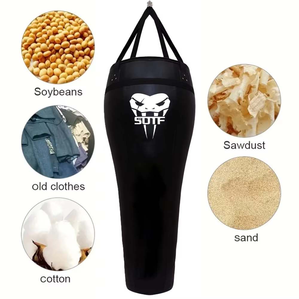 Sac de sable multifonctionnel à dos rebond pour les Arts martiaux, sac de boxe résistant avec crochet à chaîne en métal, équipement de sport pliable