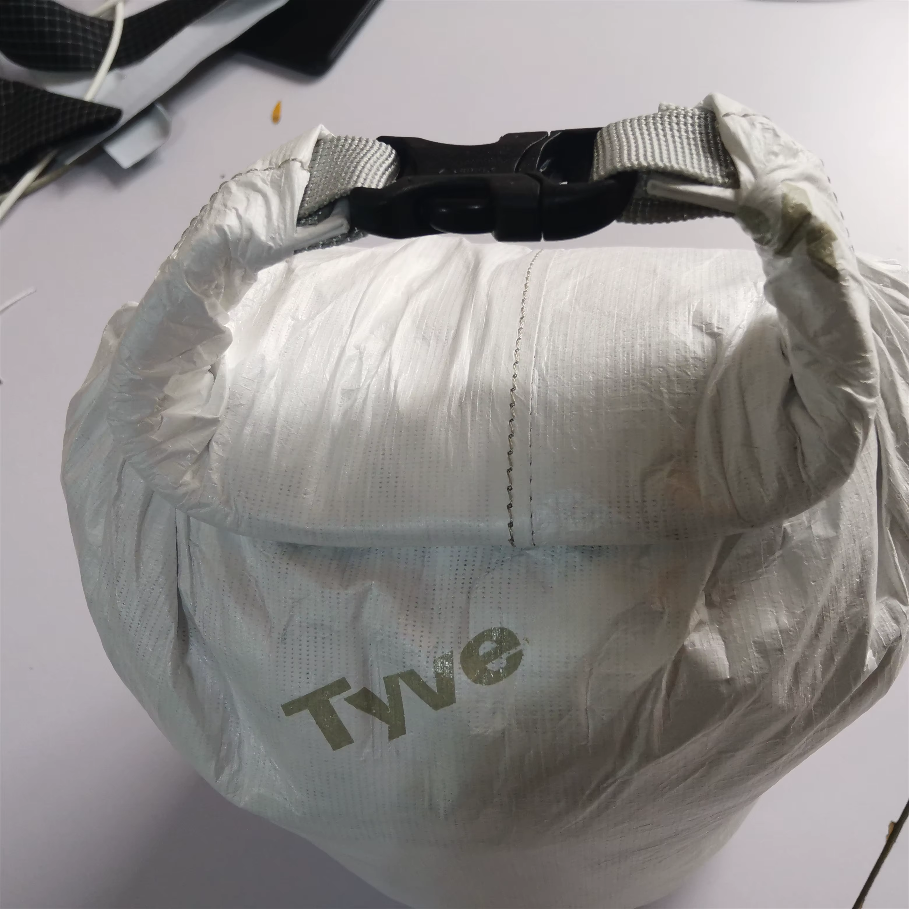 9.5L DuPont papier Tyvek ultraléger 20g fait à la main bricolage tissu fermeture roulée sac de rangement Camping en