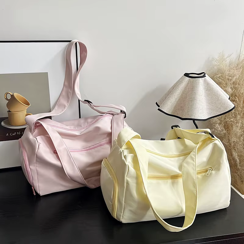 Grands sacs fourre-tout de voyage à bandoulière pour femmes, sacoches de Yoga en toile, sac à main de mode pour femmes, sacoche de sport