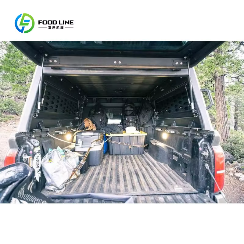 Camper Shell Personnalisé pour Pick-up 4x4 avec Tente de Toit Escamotable à Coque Rigide pour le Camping Tout-Terrain
