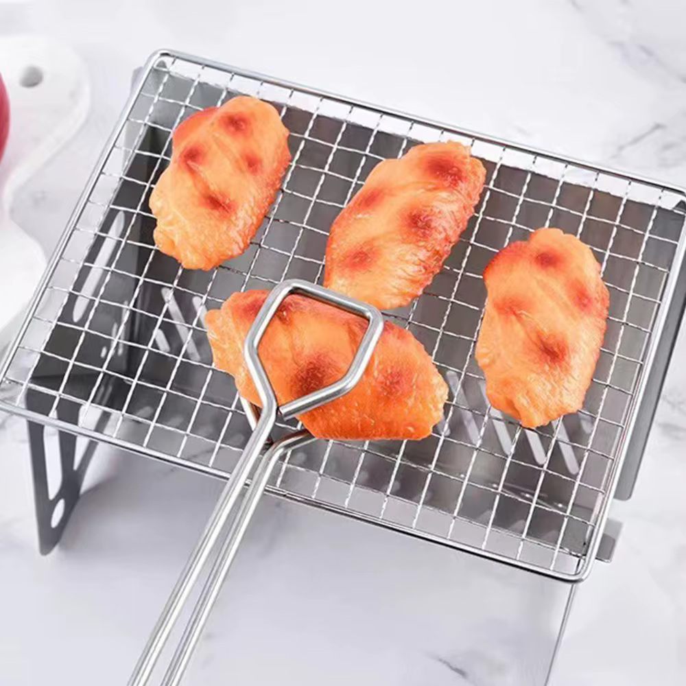 Réchaud de camping avec grille de barbecue