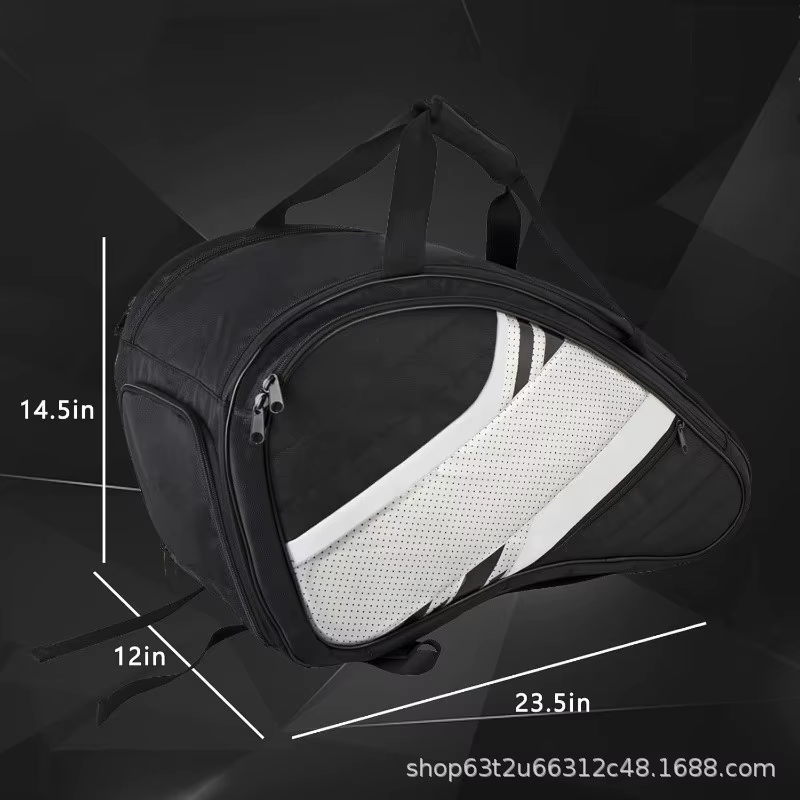 Sac à dos pour raquette de pickleball avec sac à balles, sac de sport imperméable, compartiment respirant pour chaussures, sac de rangement pour raquettes