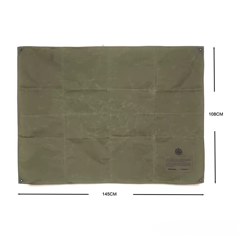 Tapis de pique-nique de Camping en toile de cire d'huile rétro
