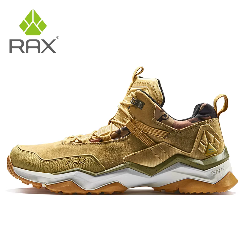 Rax-Chaussures de Randonnée en Cuir pour Homme