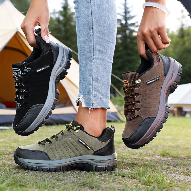 Chaussures de randonnée en daim et cuir pour femmes
