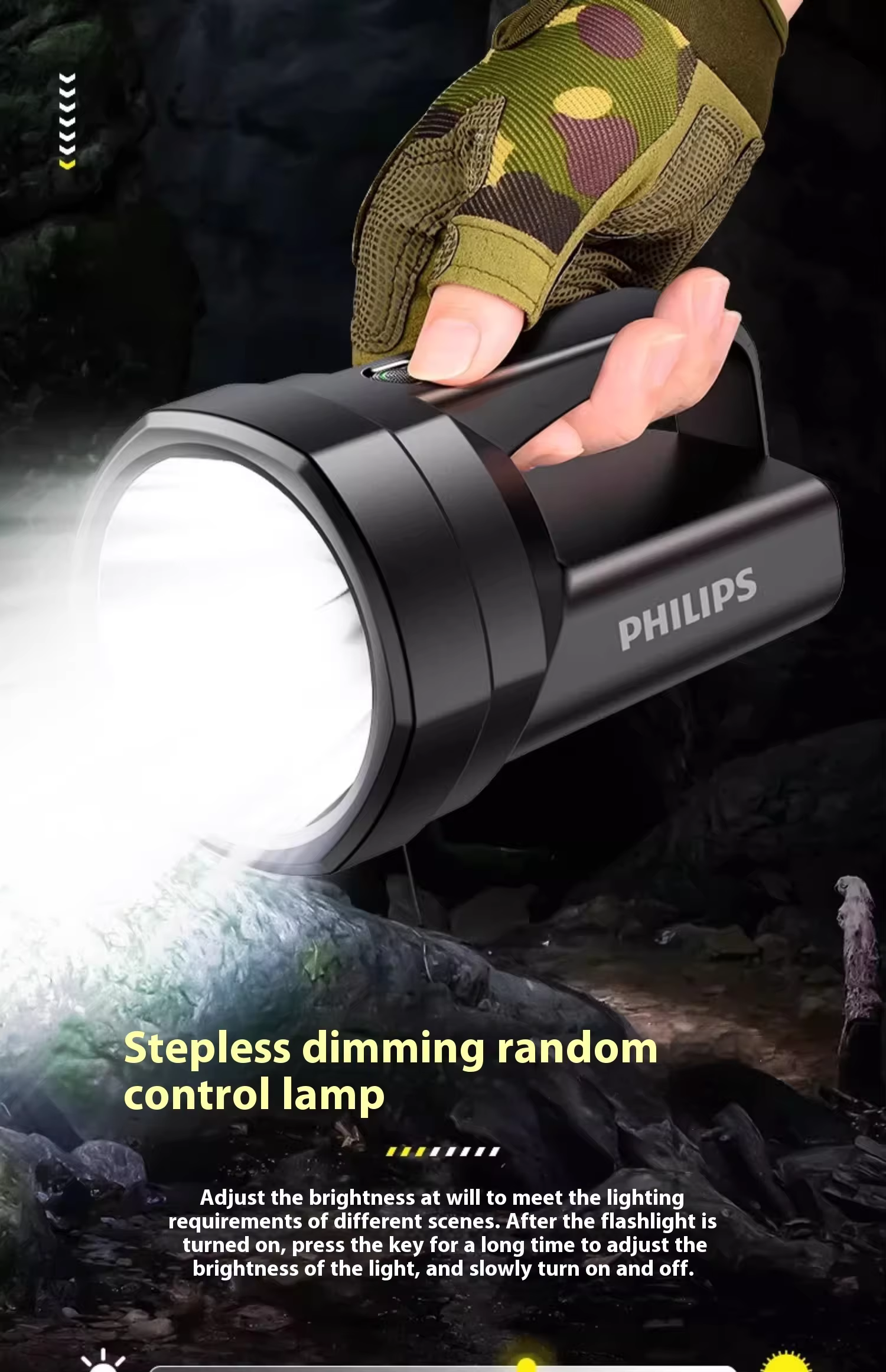 Philips SFL3241 lampe de poche à manivelle Rechargeable portable survie