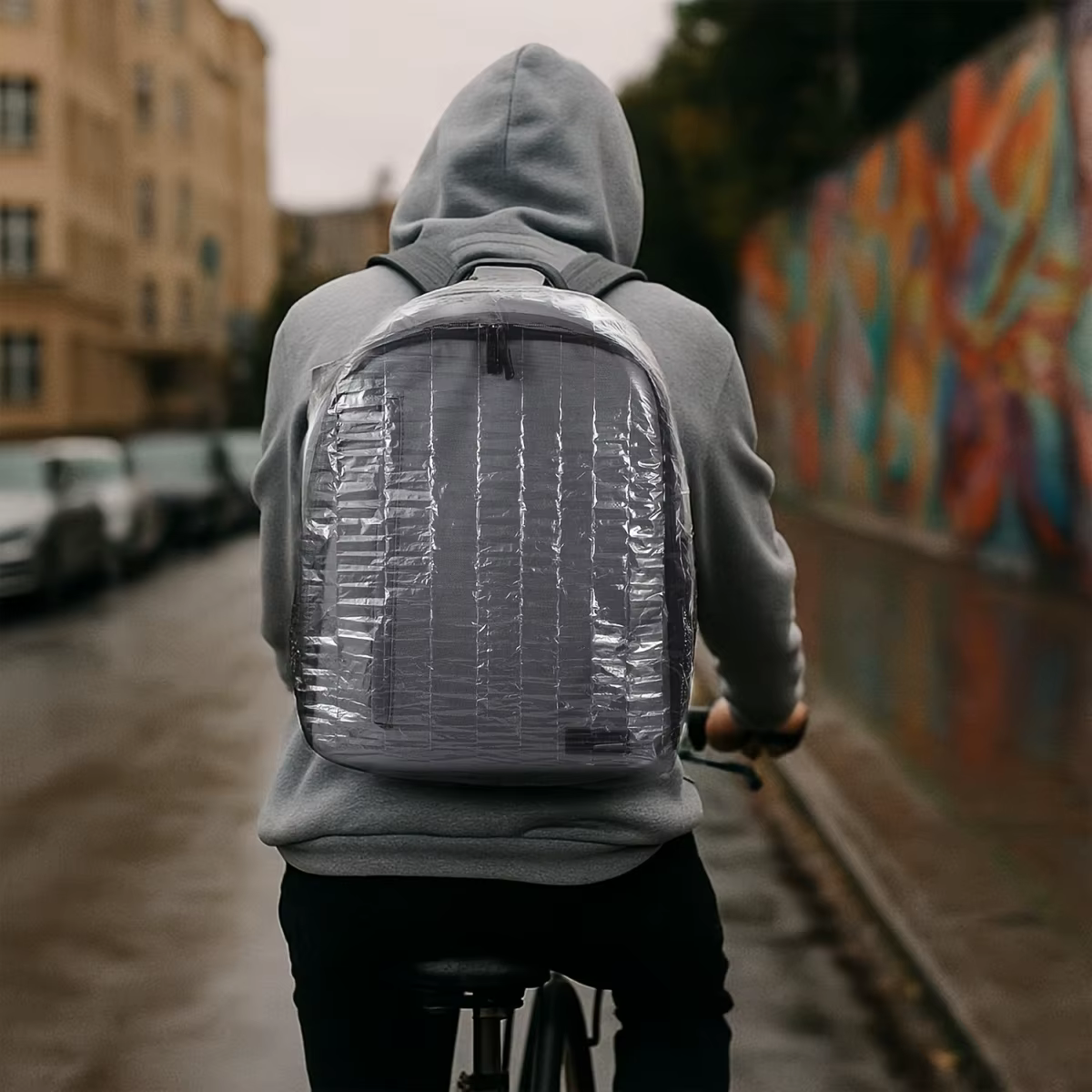 Housse de pluie jetable pour sac à dos