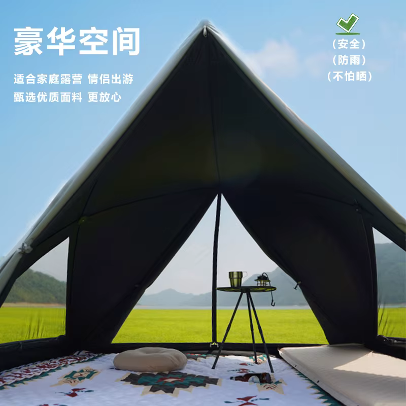 Abri ouvert taille familiale tente triangulaire automatique Pop Up