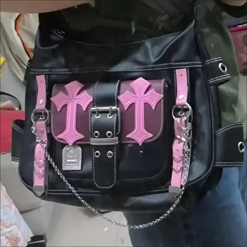 Nouveaux sacs à bandoulière Y2K pour femmes 2026 hiver automne populaire sac à bandoulière mode haute capacité sac en polyuréthane Sbuculture Bolsas Coумка