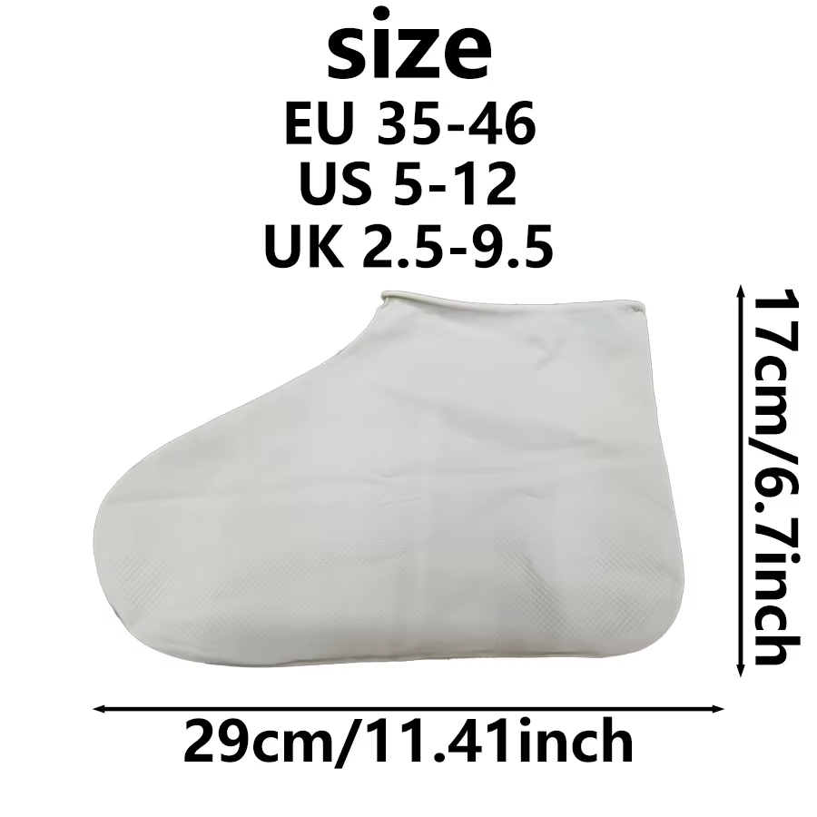 Couvre-chaussures imperméables épais, antidérapants, résistants à l'usure, résistants aux taches de boue et de neige, unisexes, protection pour les jours de pluie et de neige en extérieur, 6/2/1 pièce