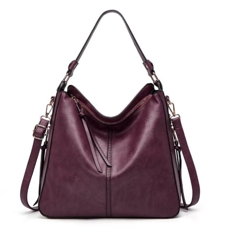 Sac Hobo en Cuir pour Femmes, Sacs à Main Décontractés, Sacs à Bandoulière Tendance, Sacs Vintage, Grande Capacité, Sac Fourre-tout