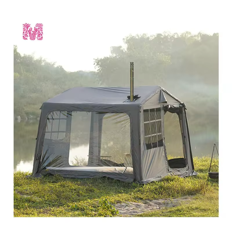 Tente gonflable combinée pour le glamping et le camping