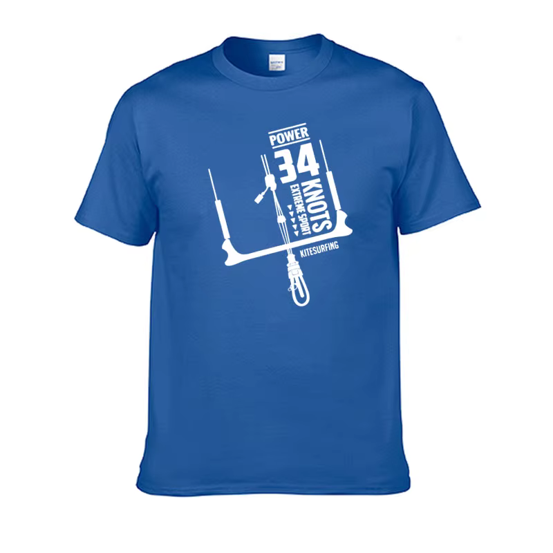 T-shirt pour hommes Power 34 Knots Kitesurfing, mode d'été, nouveau t-shirt populaire Harajuku, t-shirt en coton à manches courtes, t-shirts amusants