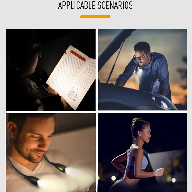 Lampe de cou de lecture LED portable