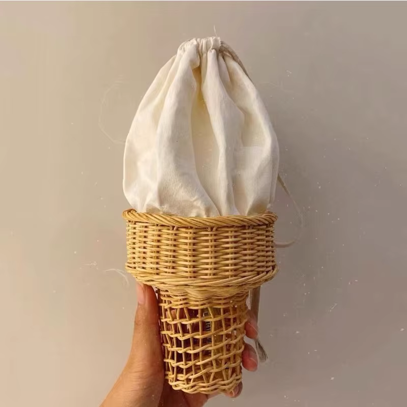 Petit sac à main en forme de crème glacée