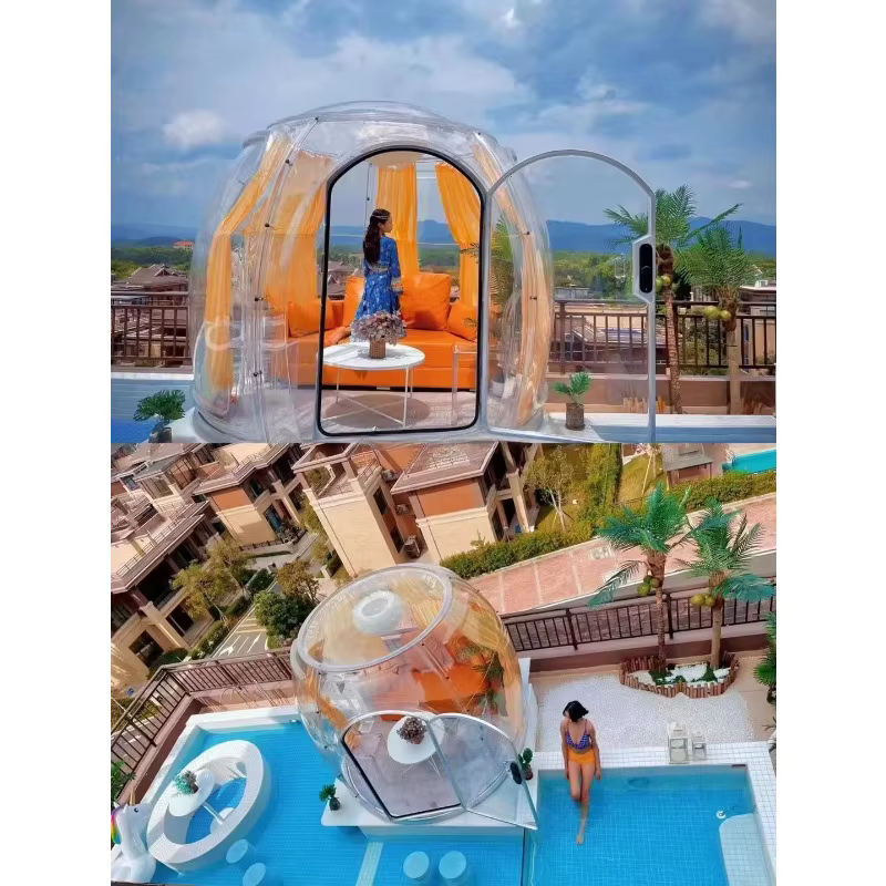 Nouvelle conception de chambre bulle gonflable pour hôtel