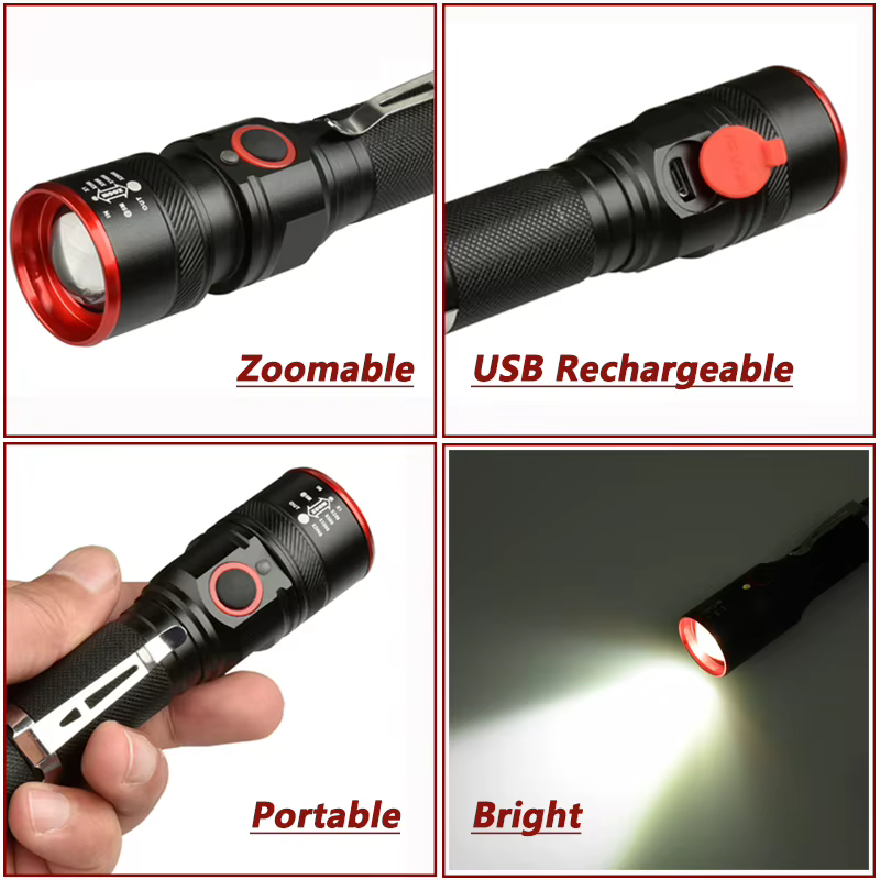 Lampe de poche LED aste en alliage