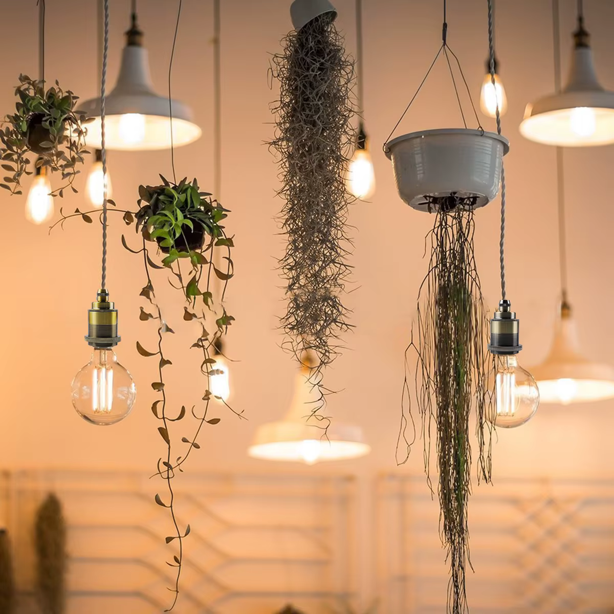 Base de lampe DIY E27, douille vintage en laiton et céramique