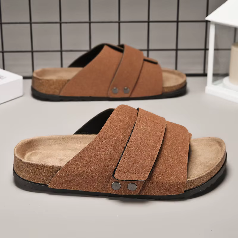 Sandales en liège multicolores pour couples