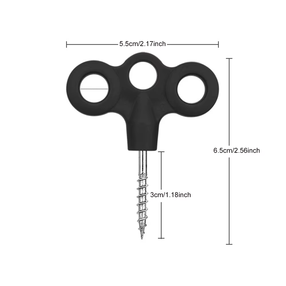 Lot de 4/6 crochets à vis pour tente, boucles de corde, accessoires de camping et randonnée, équipement de voyage lumineux, attaches pour tente, accessoires de fixation