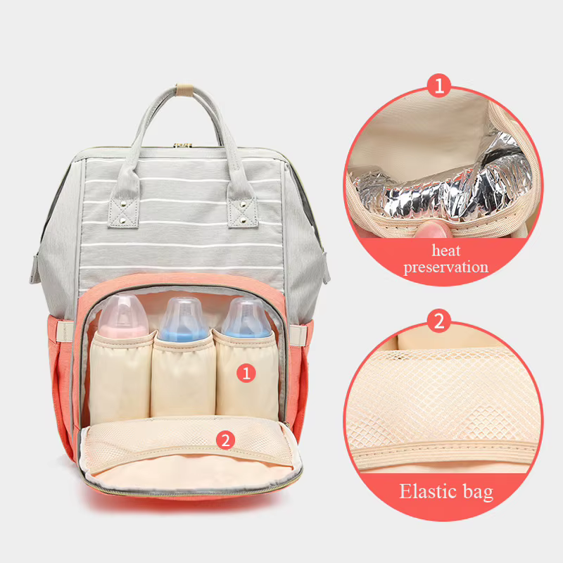 Lequeen-Sac à langer de grande capacité pour femme