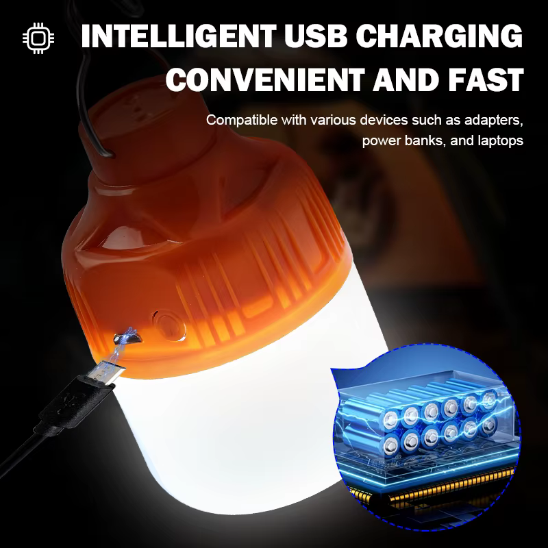 Ampoules LED rechargeables par USB pour l'extérieur