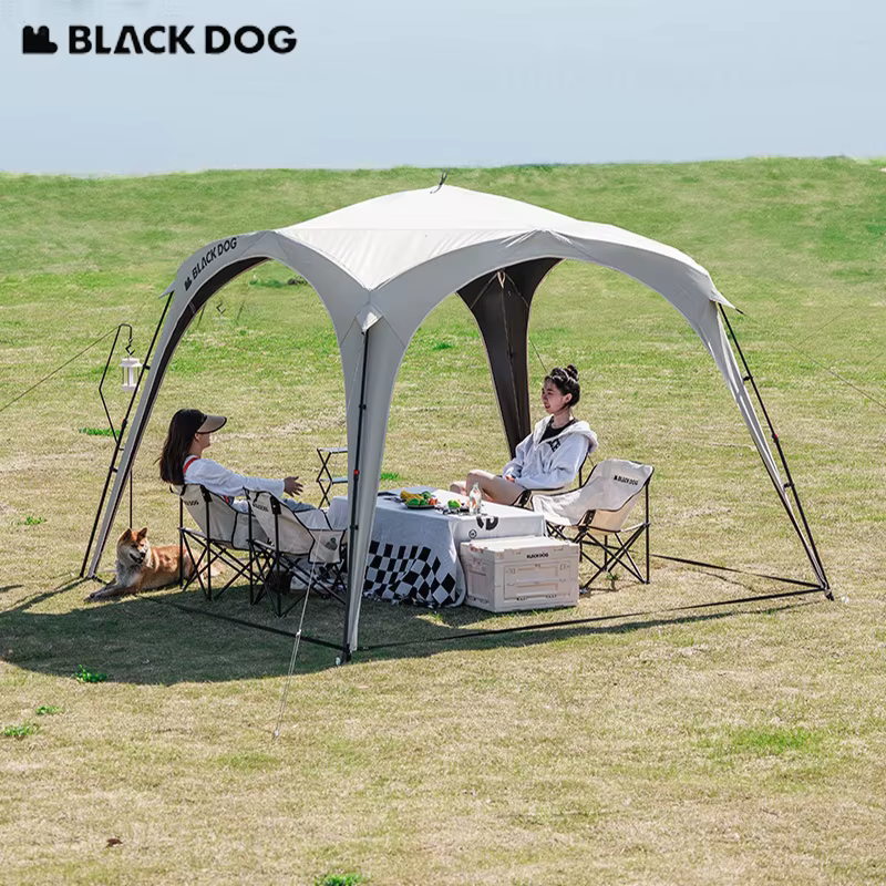 Tente dôme BLACKDOG, auvent, abri solaire, imperméable, UPF100+, ouverture rapide, fixation, protection solaire pour le camping en plein air, bâche de protection, équipement de camping