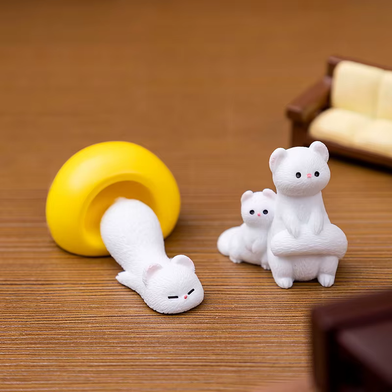 Mini figurine de dessin animé mignon pour la décoration de la maison bricolage, mini-figurine d'Auckland Kawaii, accessoires d'ornement, artisanat de bureau, cadeaux pour enfants