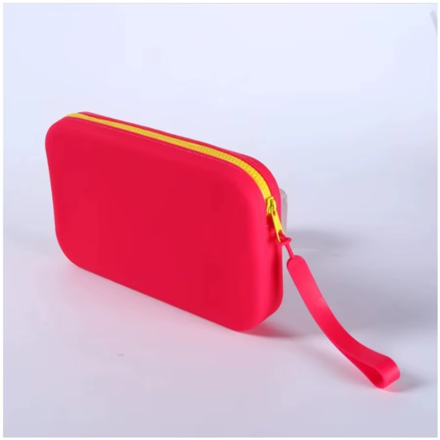 Sac de rangement carré en silicone de grande capacité