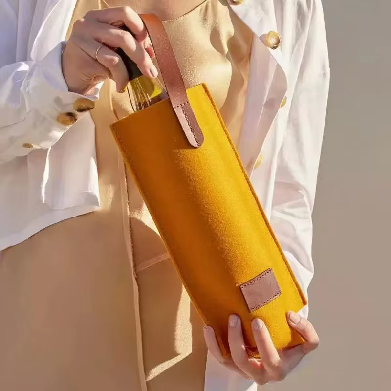 Sac à vin en feutre, 1 pièce