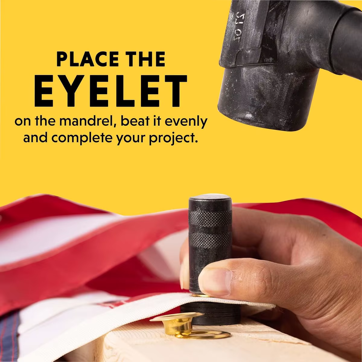 Kit d'outils pour œillets 10/12mm, 100 pièces, avec poinçon et rondelles, œillets dorés et argentés, sac de rangement pour bâches, tentes en cuir et toiles