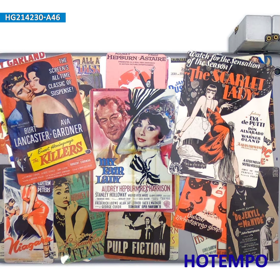 46 pièces vieux film affiche Art rétro autocollant étanche pour Scrapbook cahiers téléphone ordinateur portable planche à roulettes vélo moto voiture autocollants