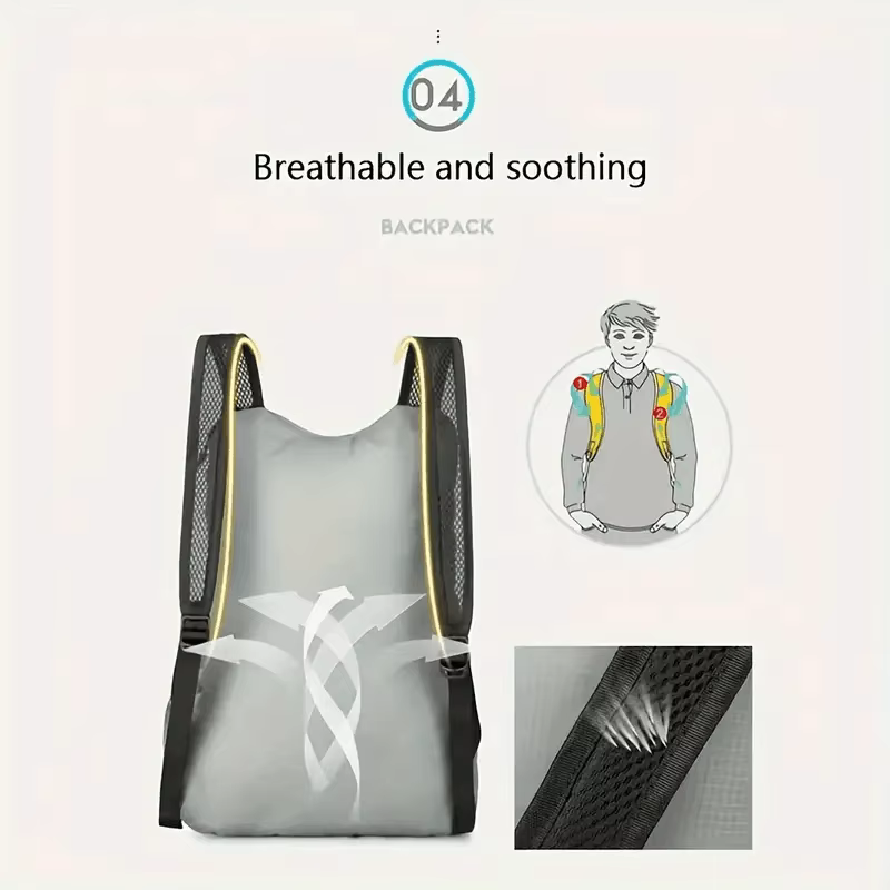 2025 Nouveau sac à dos ultraléger multifonctionnel 1 paquet – Pliable et portable – Parfait pour les essentiels du