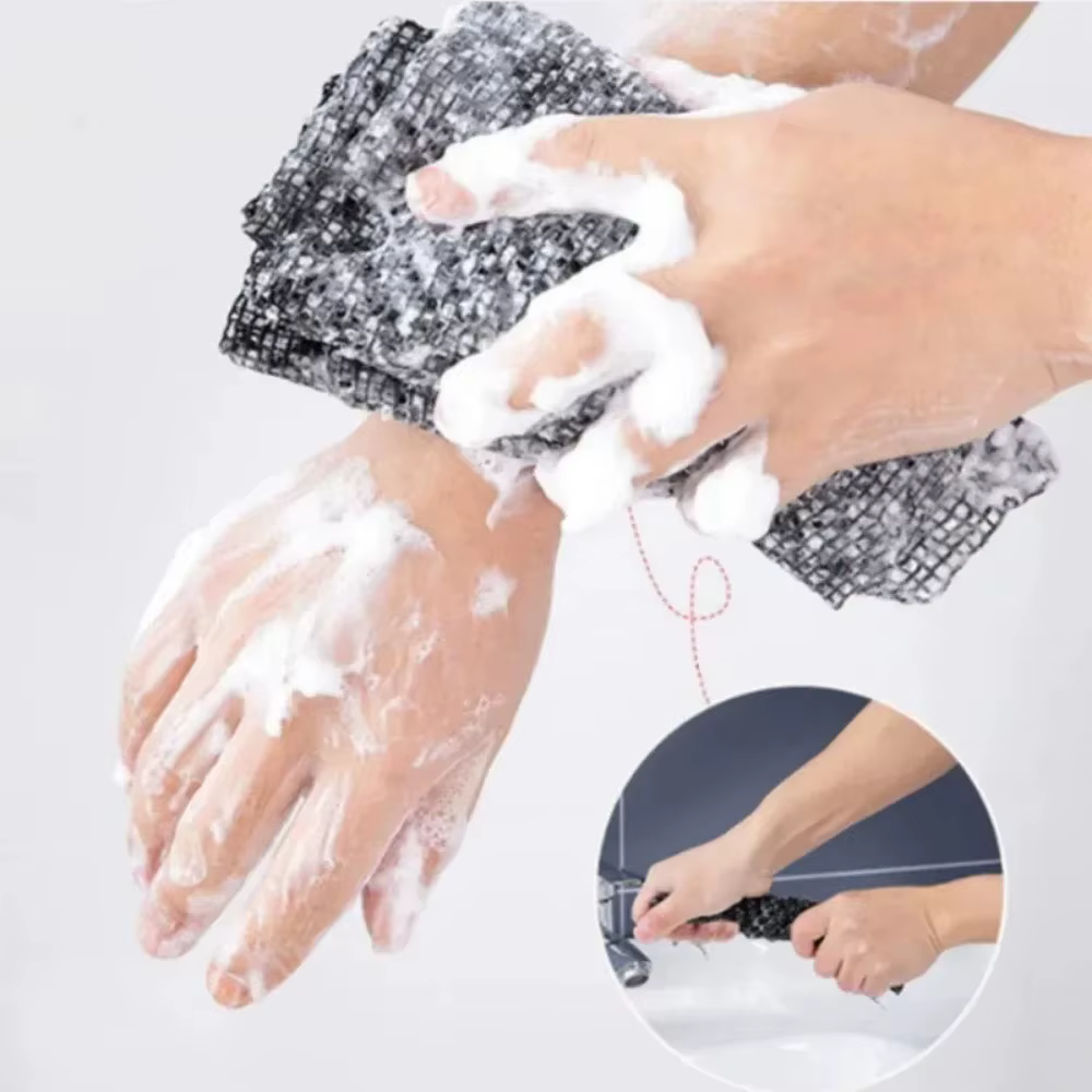 Brosse de bain exfoliante en Nylon