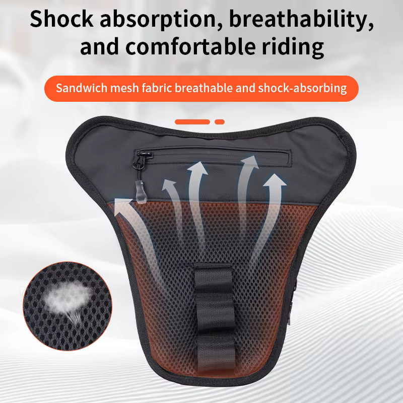 SFK 2025 nouveau sac de moto noir multifonctionnel sac de jambe tombante sac de poitrine tissu anti-éclaboussures paquet d'équipement de conduite en plein air