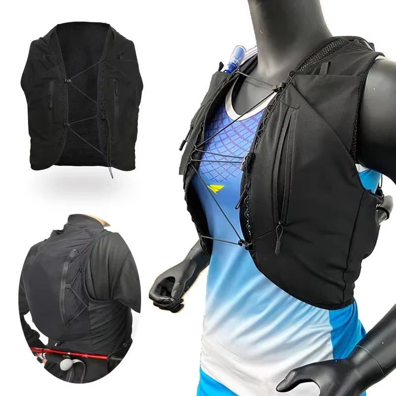 (S-2XL) sac à dos de course de sentier 10L sac de gilet d'hydratation Ultra léger pour Trekking en plein air randonnée cyclisme Marathon