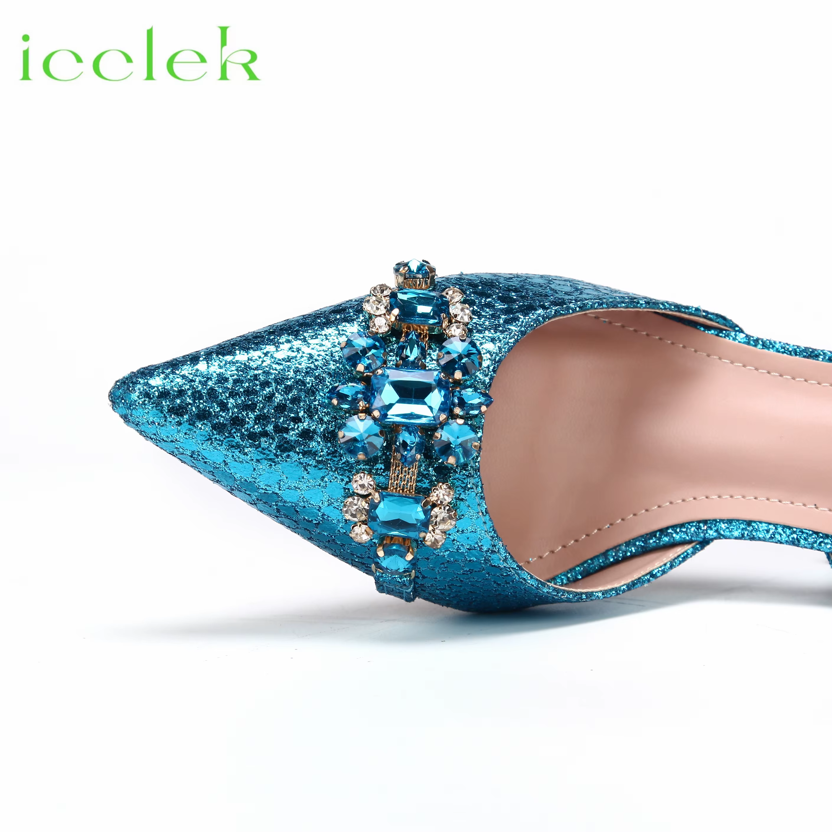 Ensemble de chaussures et de sacs bleu ciel assortis pour femmes nigérianes, talons pour fête, Design italien, Design INS de mariage, nouvelle collection