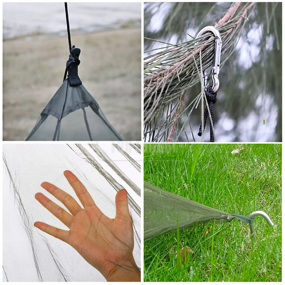 Tente de moustiquaire de Camping en maille pyramidale