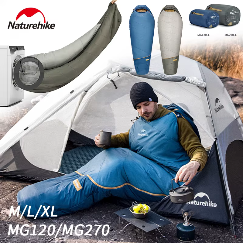 Naturehike Chaud Mujin PRO Momie Sac de Couchage Léger Hommes et Femmes Portable pour Camping En Plein Air Randonnée Alpinisme Voyage