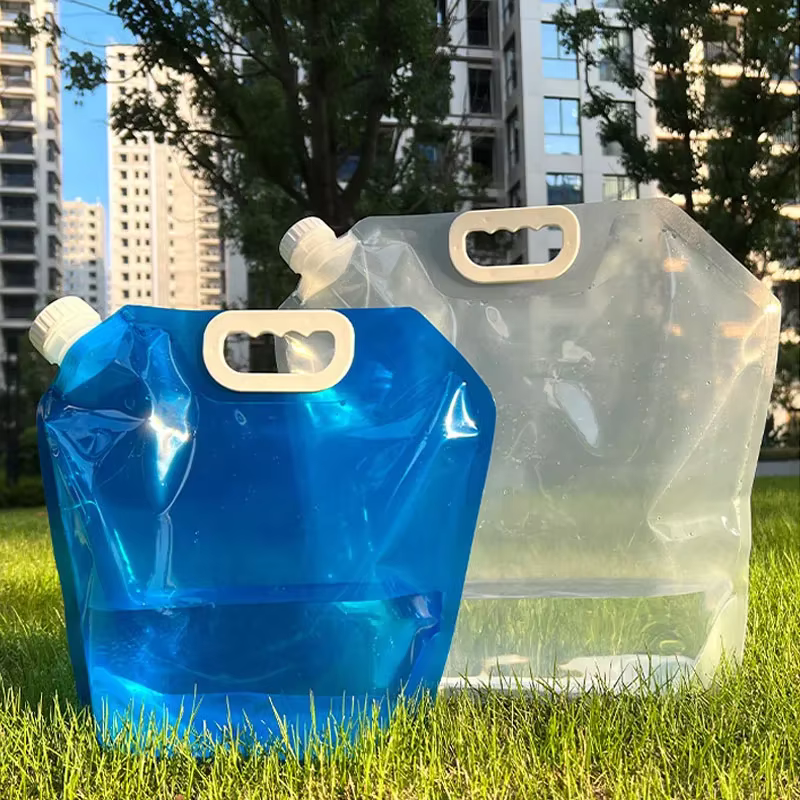 5/10L Camping sac à eau Portable pliant seau d'eau grand récipient