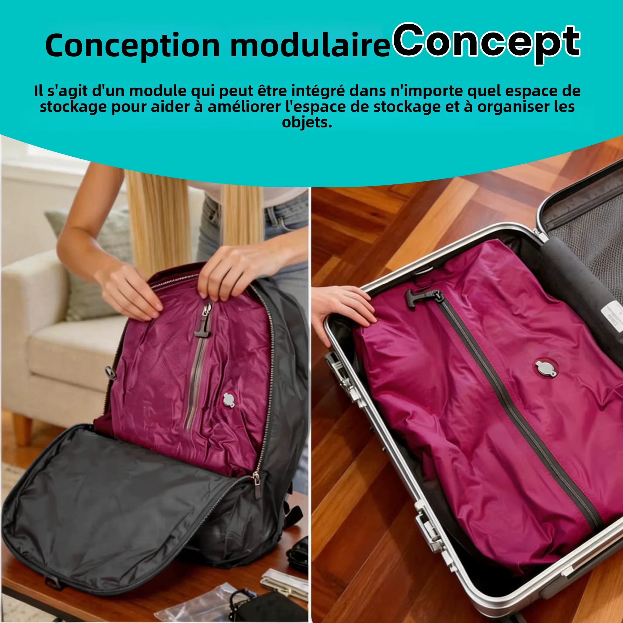 Sacs de compression sous vide portables pour le camping et les voyages