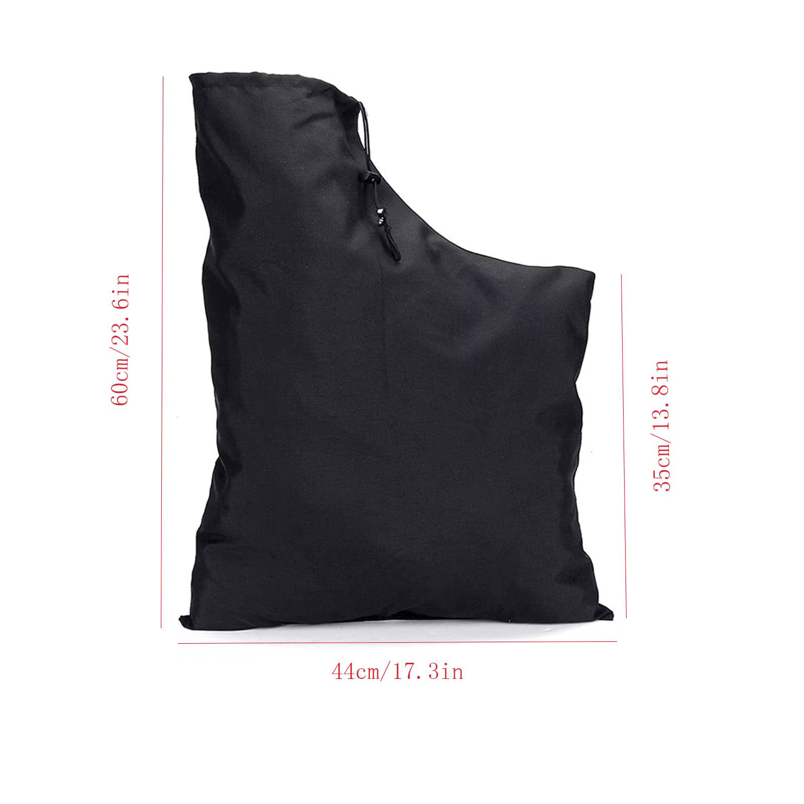 Sac sous vide pour souffleur de feuilles Oxford, organisateur de collecte de souffleur de feuilles de jardin, râteau, pochette de décharge inférieure à fermeture éclair, nettoyeur de pelouse
