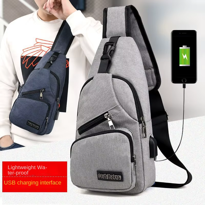 Mode décontracté sac à bandoulière petit sac à bandoulière pour hommes hommes diagonale sac à dos messager téléphone sac garçon Fanny poitrine Pack nouveau