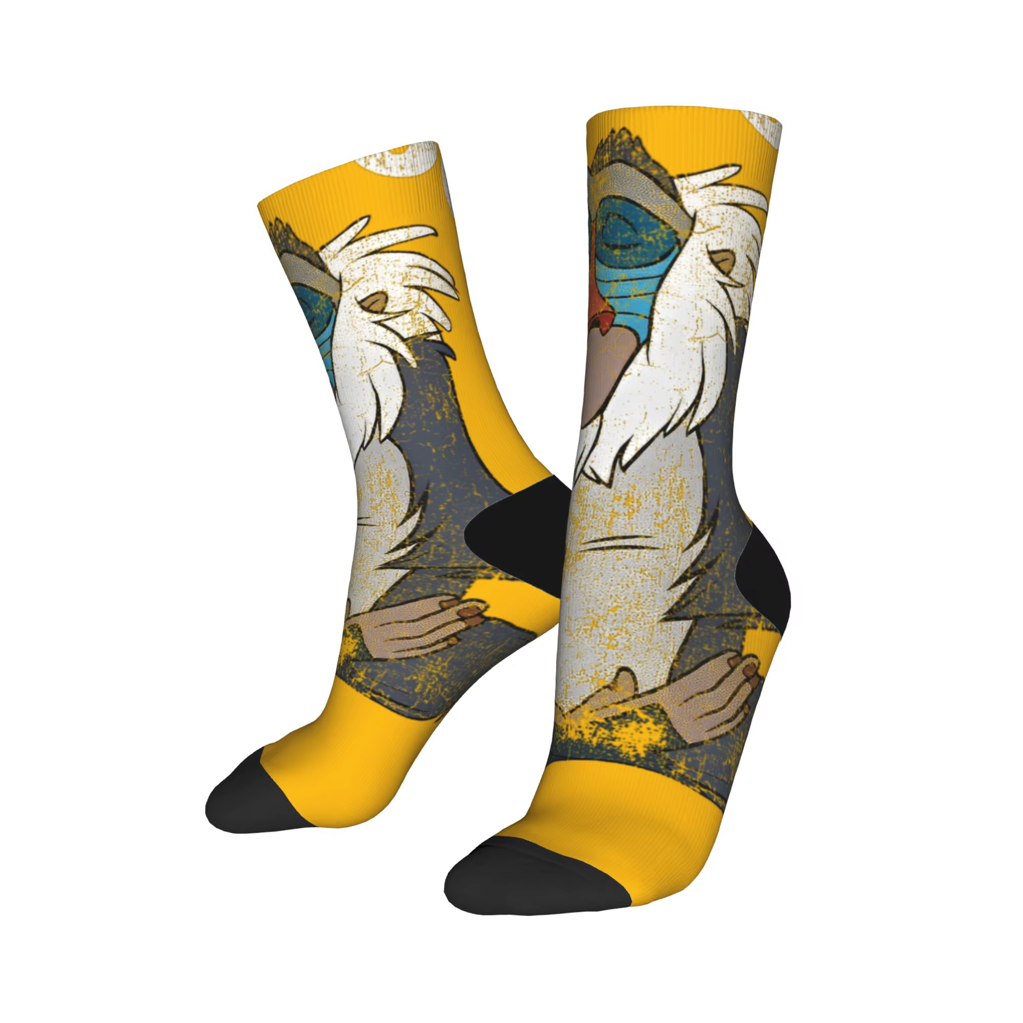 Roi Lion Rafiki bas de méditation réfrigérés Design chaussettes drôles printemps