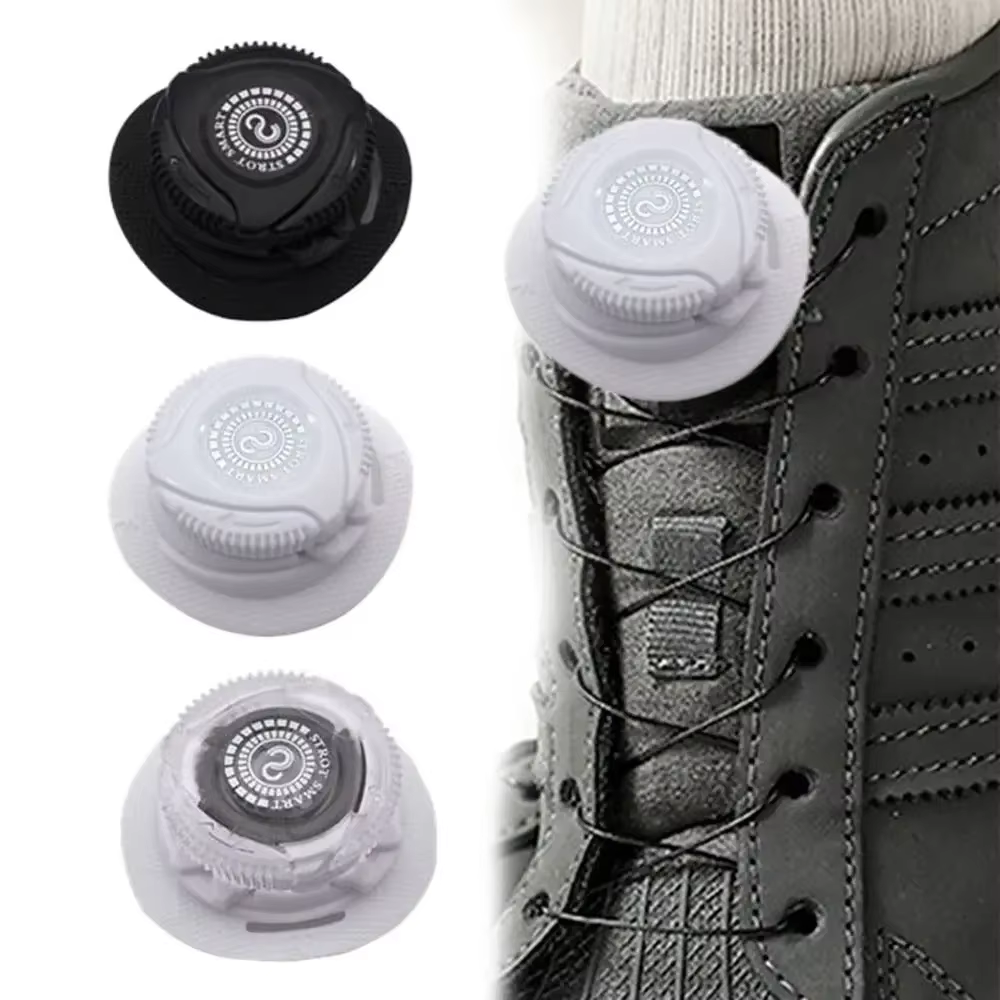 1 paire de lacets de baskets en corde à boucle automatique
