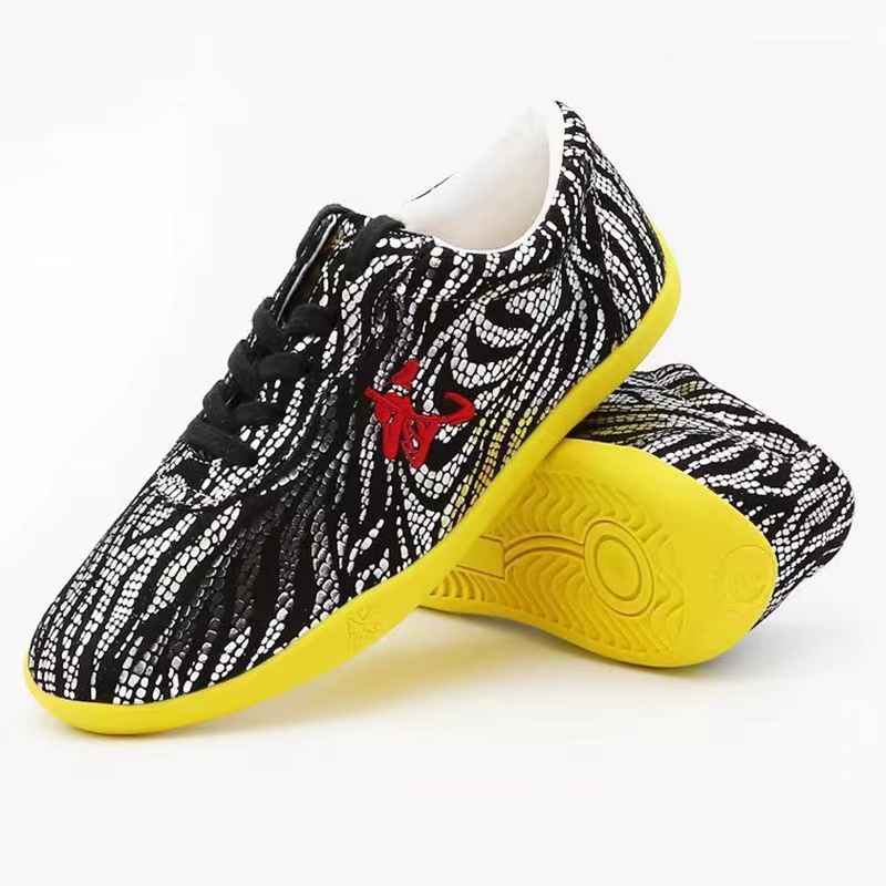 Chaussures chinoises de Wushu en cuir véritable