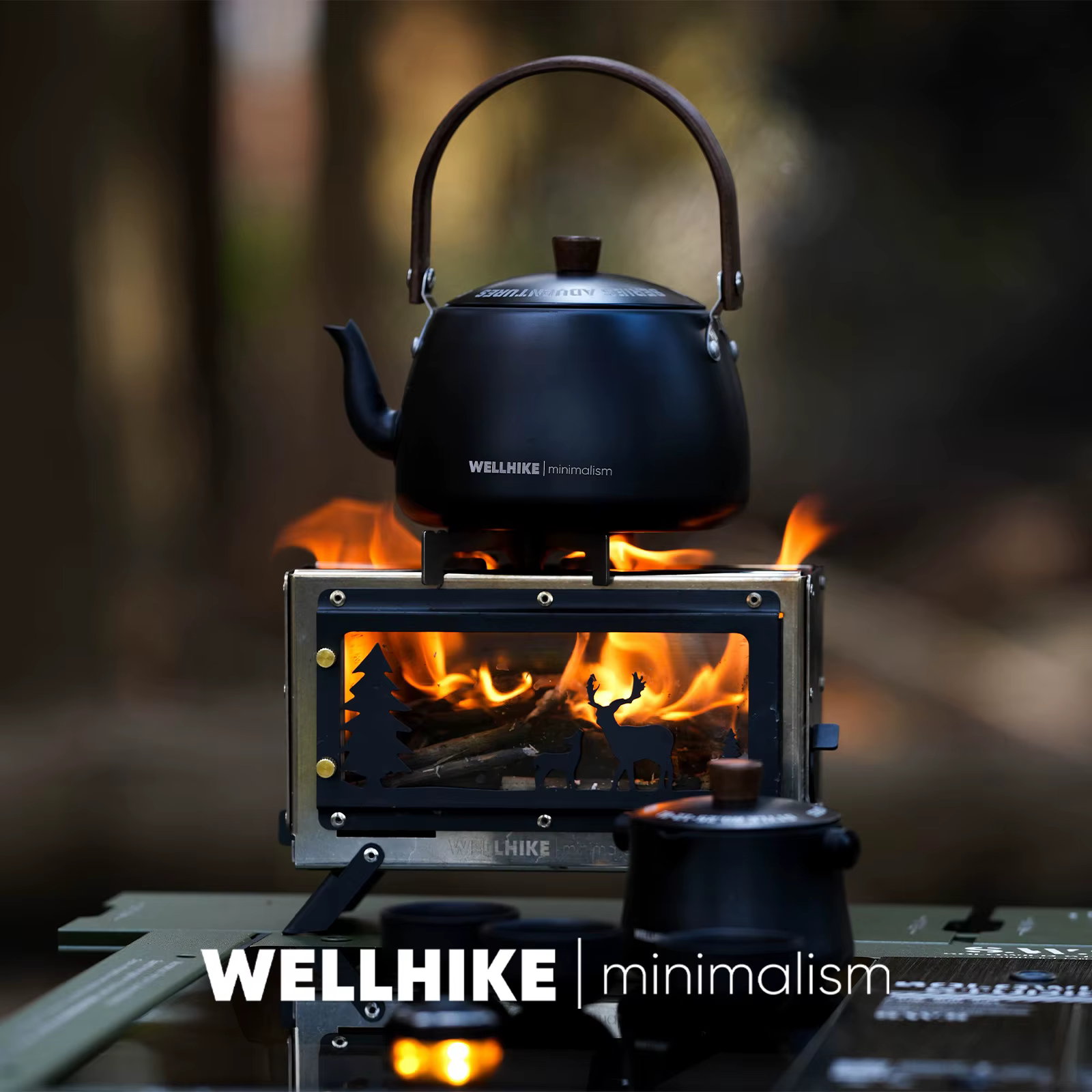 Petit réchaud à charbon de bois pour le camping