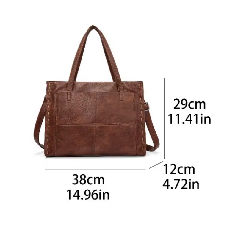 Sac fourre-tout pour ordinateur portable pour femme, grande capacité, sac à bandoulière, sac à main, pour le travail, les trajets quotidiens, les voyages, doux et durable