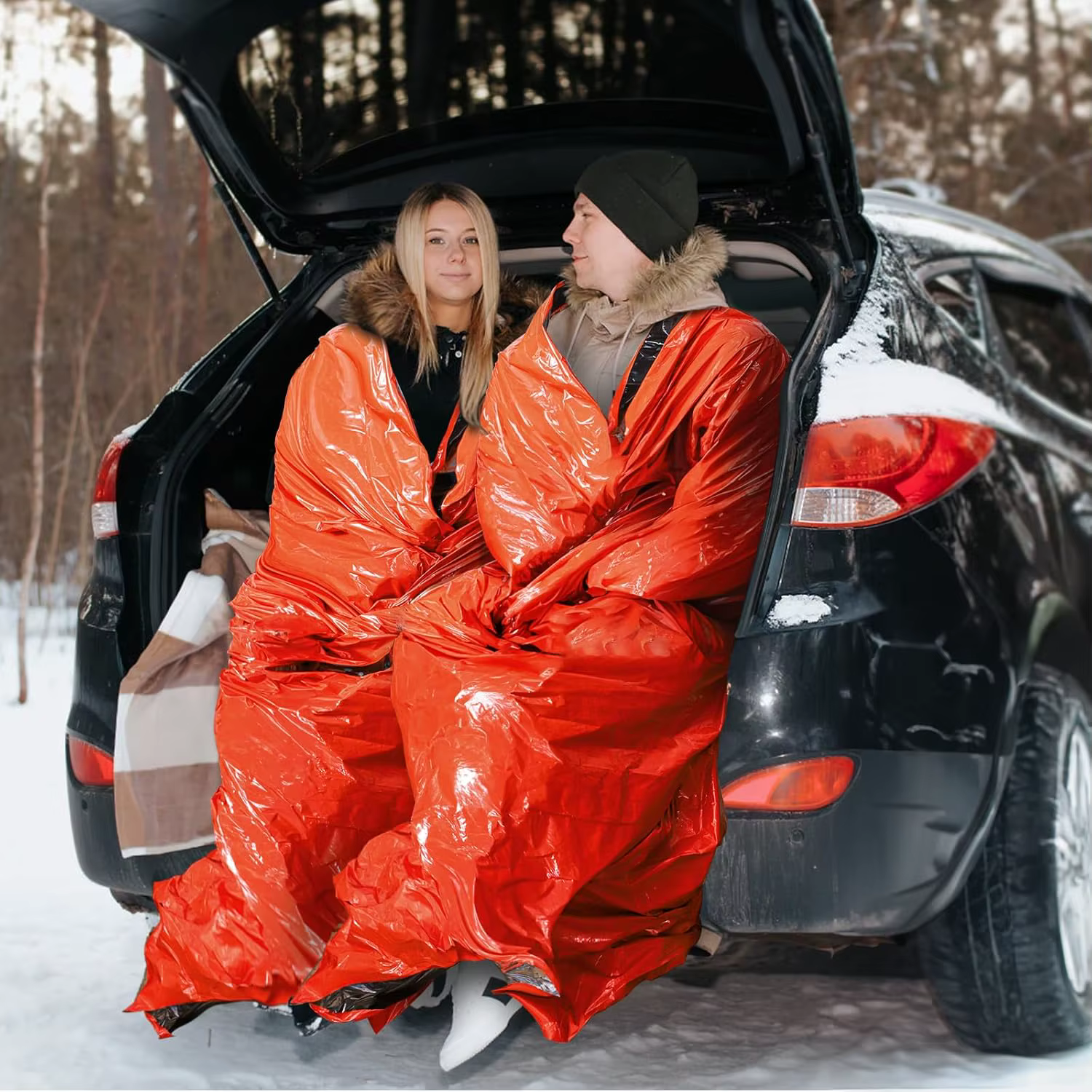 Sac de couchage chaud d'urgence compact et léger - imperméable